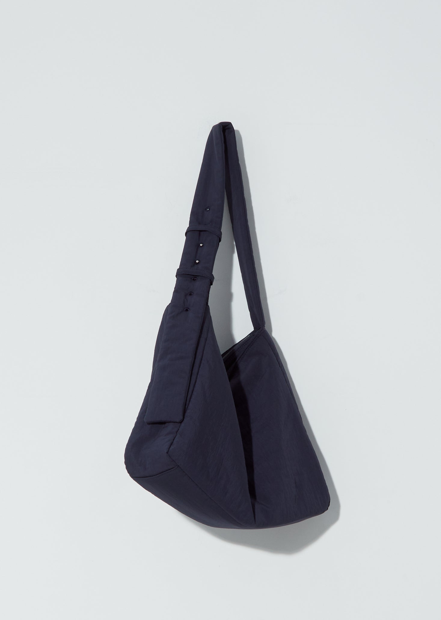 XS black padded nylon crossbody bag