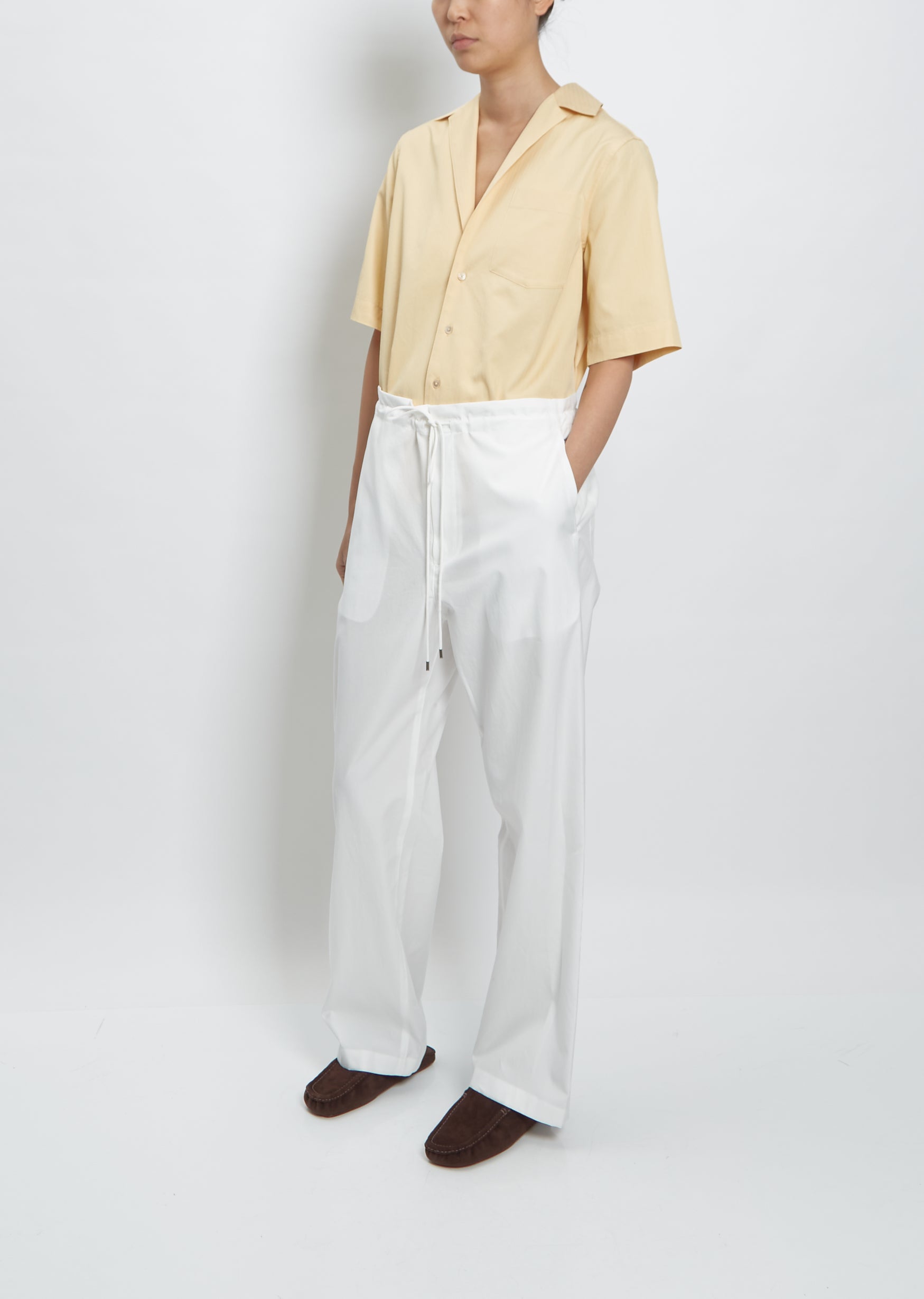 My Superficial Endeavors: Express Editor Wide Waistband Pants - White and  Neutral