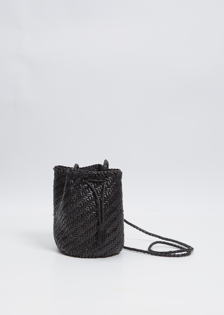 Pompom Double Jump Bag — Black