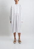 Decatina Puff Sleeve Dress — White