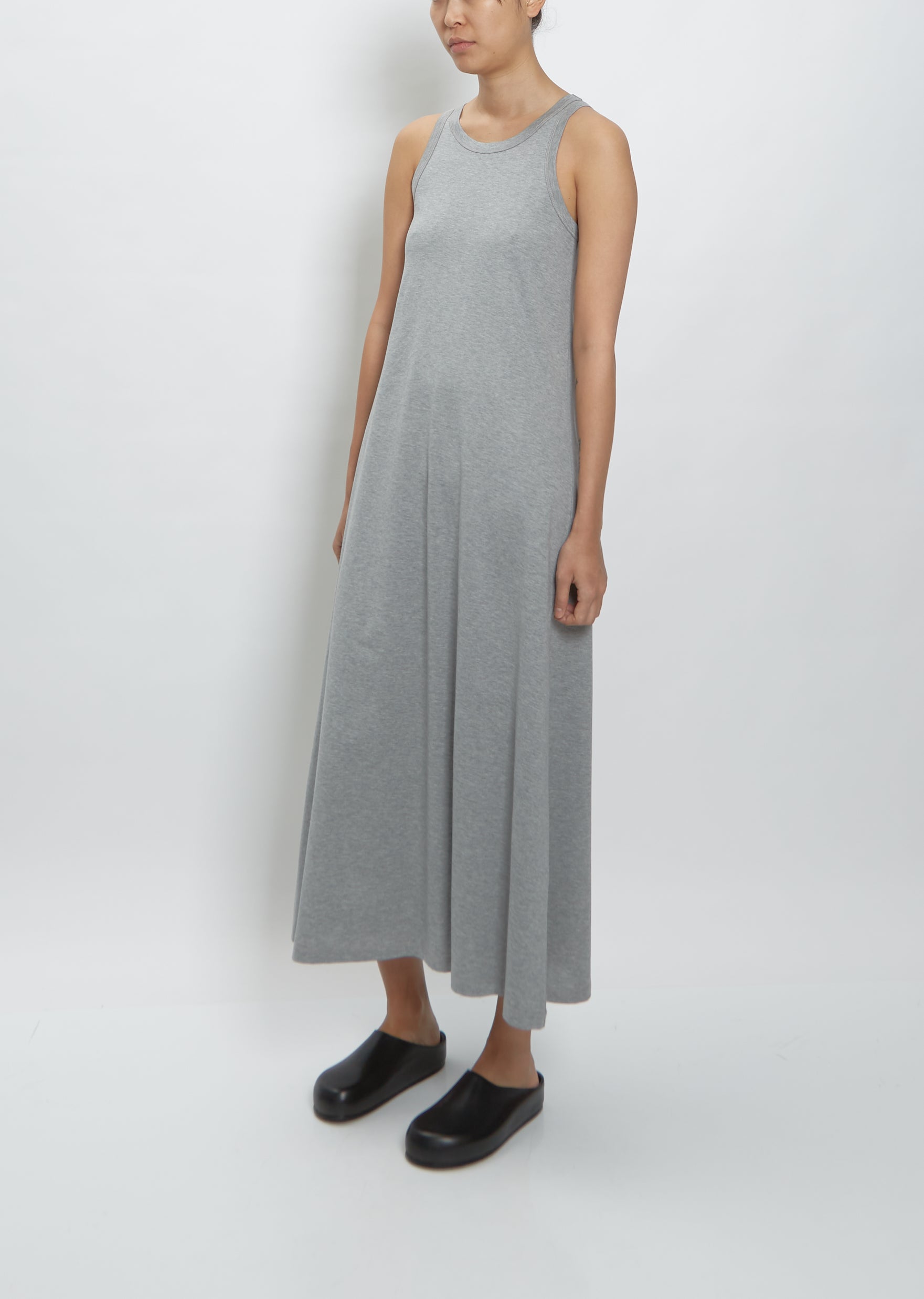 Flint Jersey Vest Dress Grey Marl La Garonne Flint Jersey Vest Dress Grey Marl La Garonne