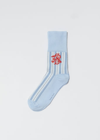 Ankle SR Logo Striped Socks