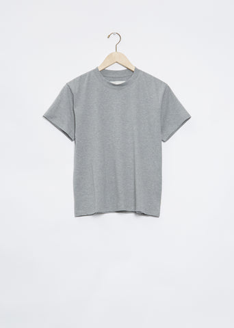 Marine Cotton T-Shirt — Grey Marl
