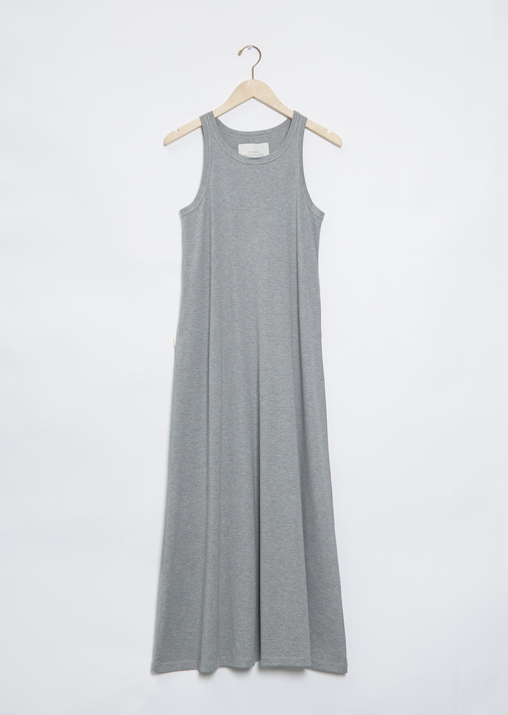 Flint Jersey Vest Dress — Grey Marl