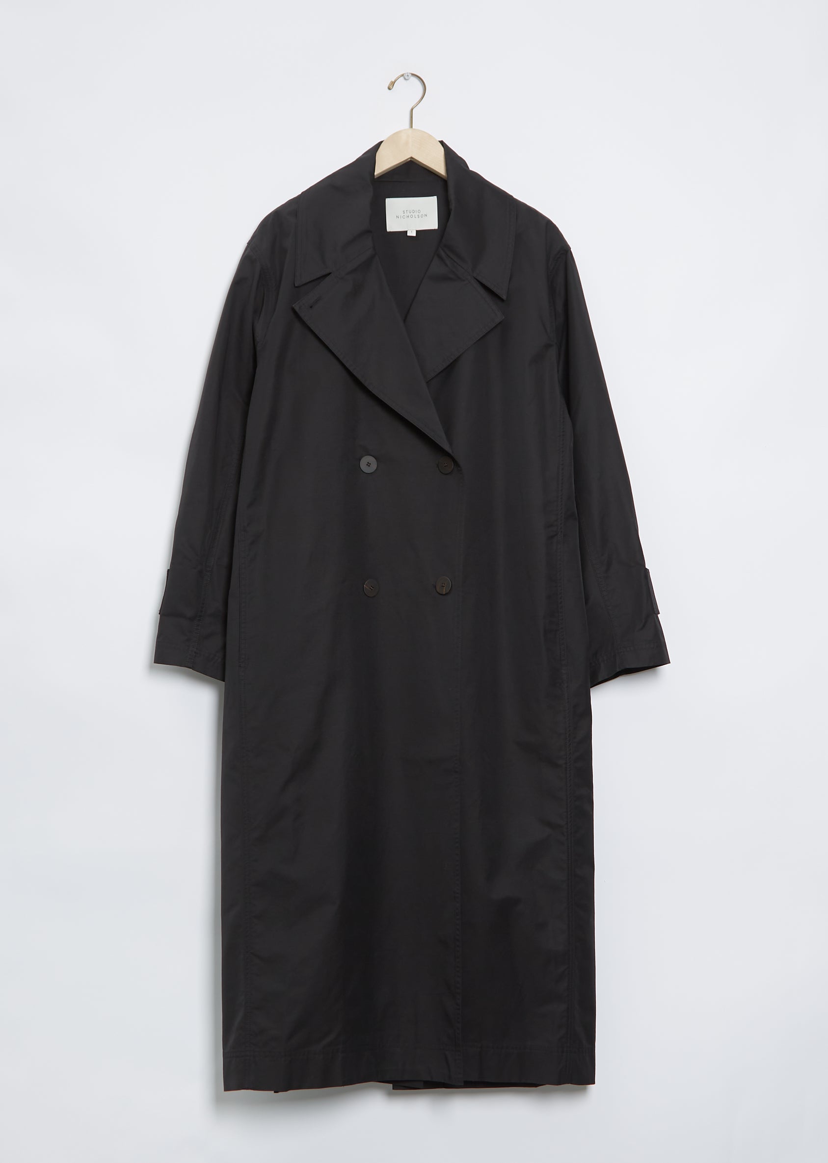 Hirst Cotton Blend Coat — Darkest Navy – La Garçonne Hirst Cotton Blend Coat — Darkest Navy – La Garçonne