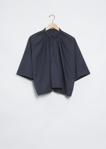 Brigitte Fine Cotton Shirt — Dark Navy