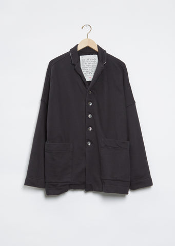 Big Blazer Felpone Jacket — Black
