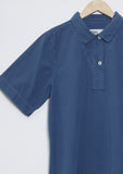 Faced Polo Shirt — Blue