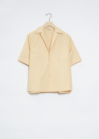 Washed Finx Herringbone Shirt — Yellow Chambray – La Garçonne