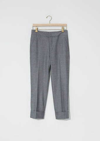 Jet Trousers — Grey Pinstripe