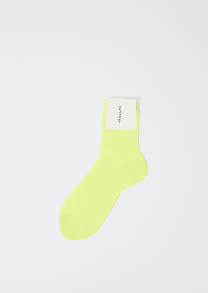 Laminated One Socks — Yellow