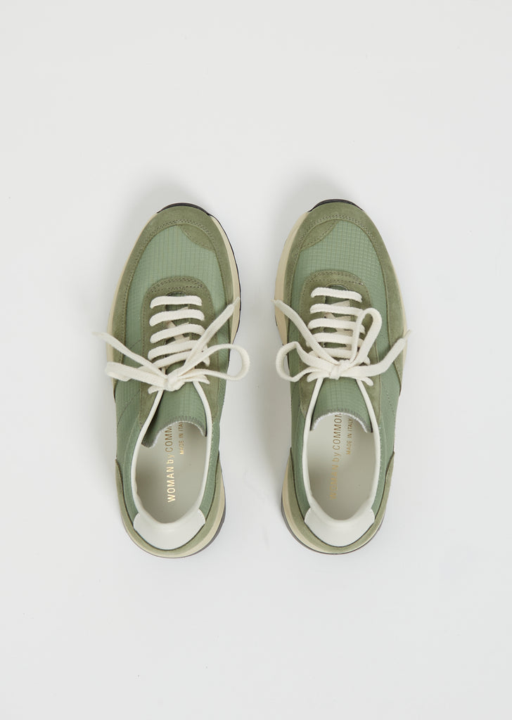 Track Sneakers — Green