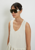 Avatar Shield Sunglasses — Ivory