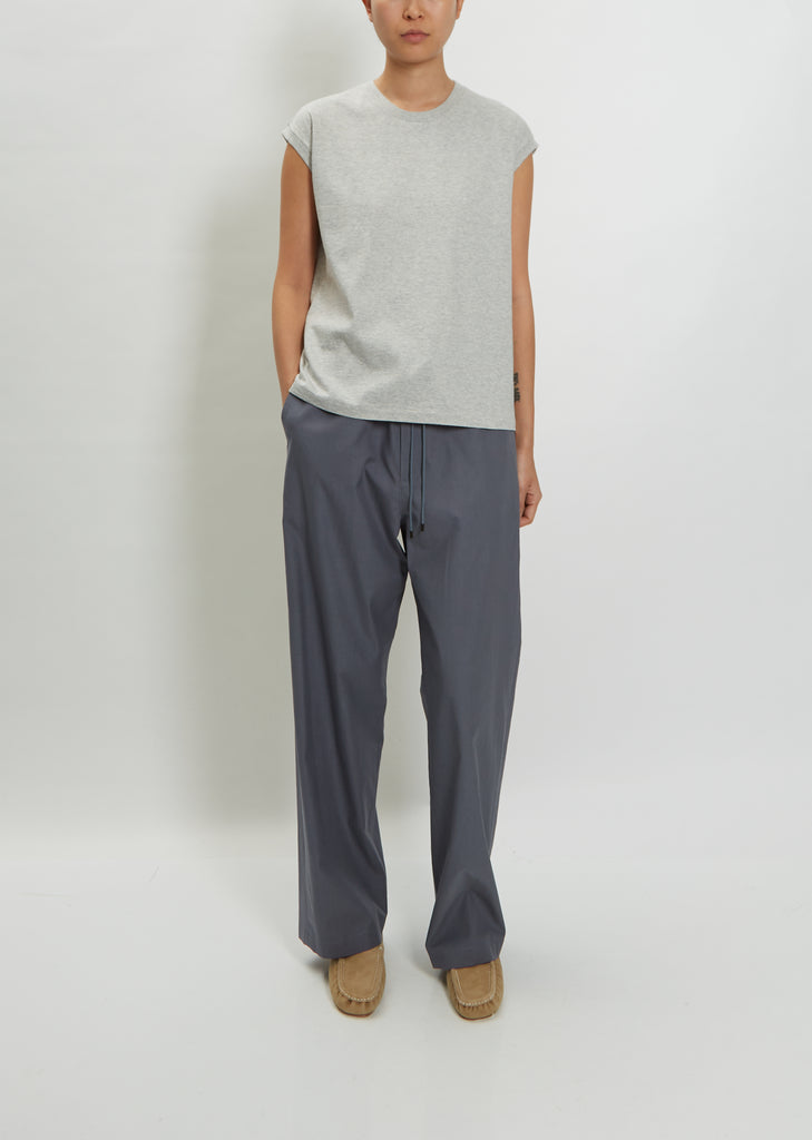 Seamless Crew Neck Sleeveless — Heather Grey