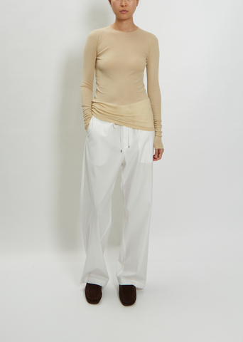 Giza High Gauge Sheer Rib Tee – La Garçonne