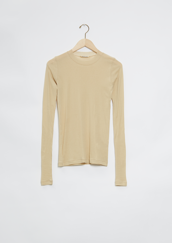 Giza High Gauge Sheer Rib Tee – La Garçonne