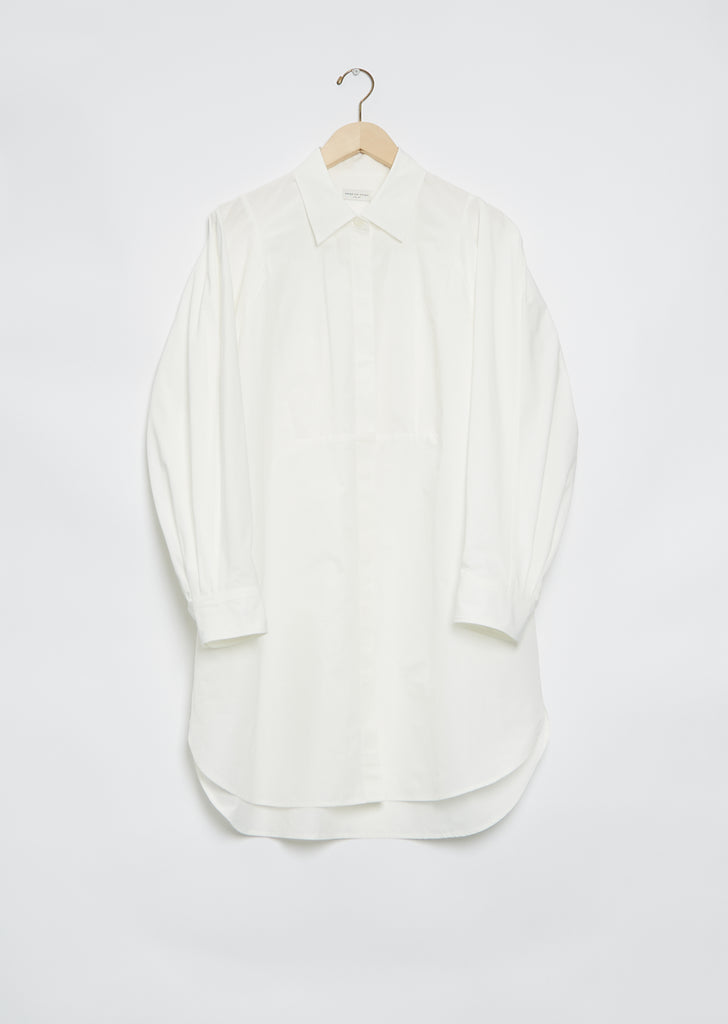 Dali Shirt Dress — White
