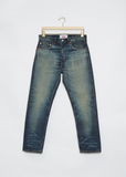 Washed Straight-Leg Levis Jeans