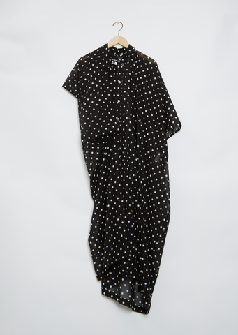 Asymmetrical Polka Dot Dress