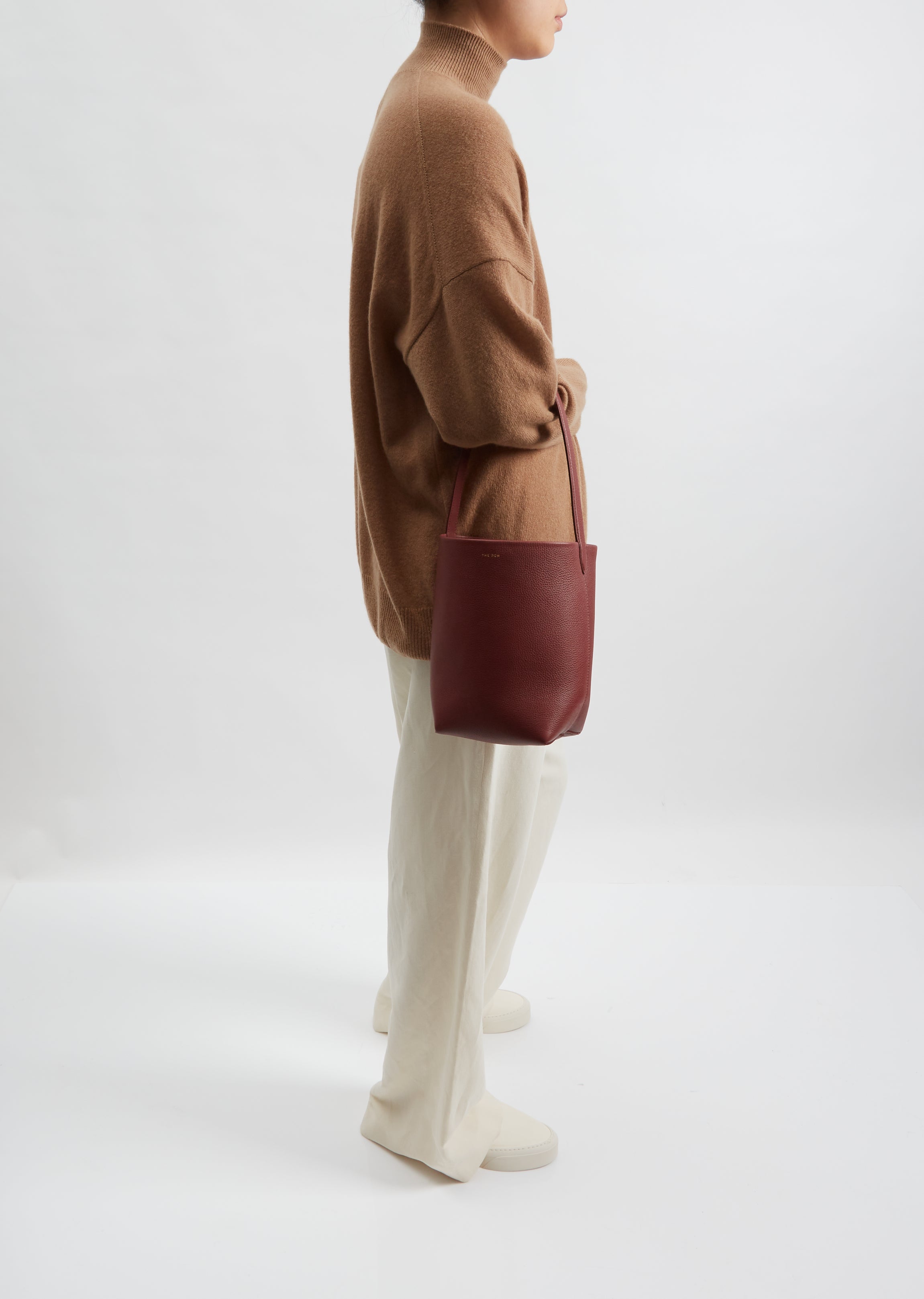 The Row Small N/s Park Tote Bag in Terracotta Pld