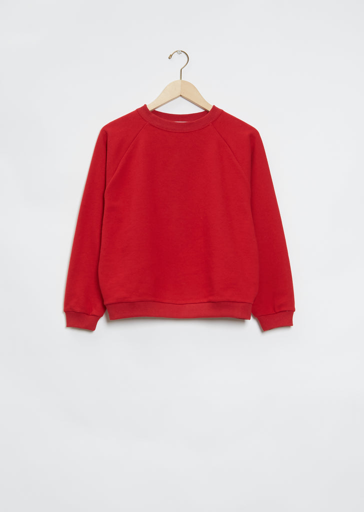 Studio Cotton Sweatshirt — Red