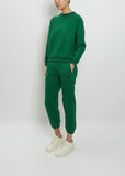 Studio Cotton Sweatshirt — Collegiate Green