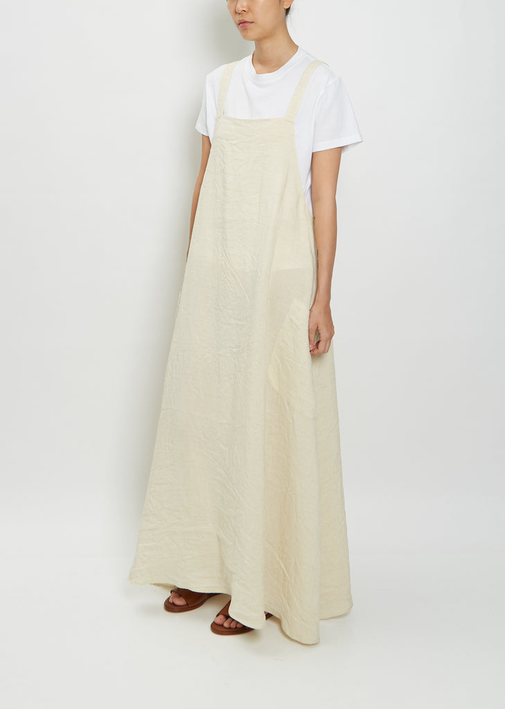 Vintage Linen Overall Dress