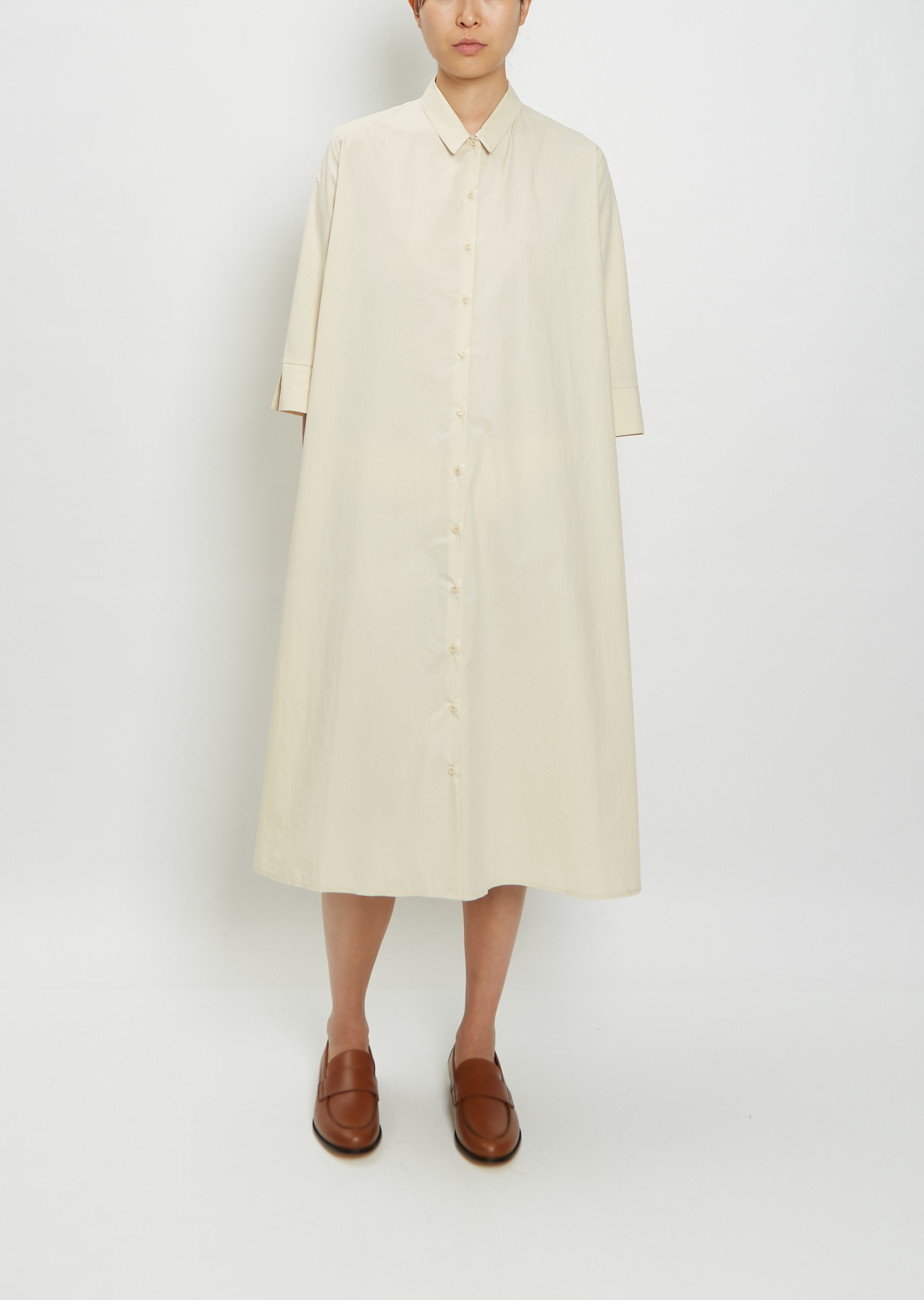 Button Up A-Line Dress La Garonne Button Up A-Line Dress La Garonne