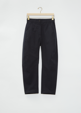 Lynton Cotton Blend Trousers — Dark Navy