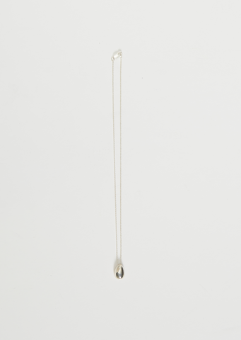 Tiny Egg Pendant Necklace — 16"