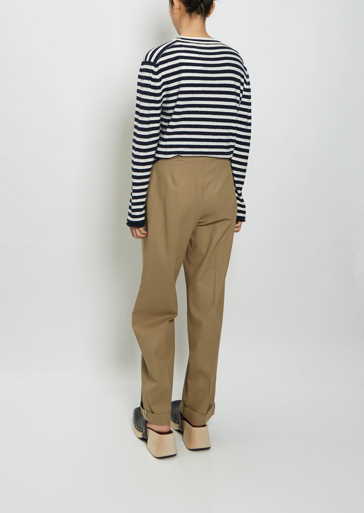 Paul Smith P AU L Smith Pressed Crease Linen Trousers - Stylemyle