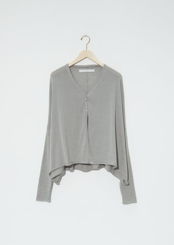 Oversized Knitted Cardigan — Grey