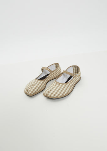 Tabi Gingham Mary Janes – La Garçonne