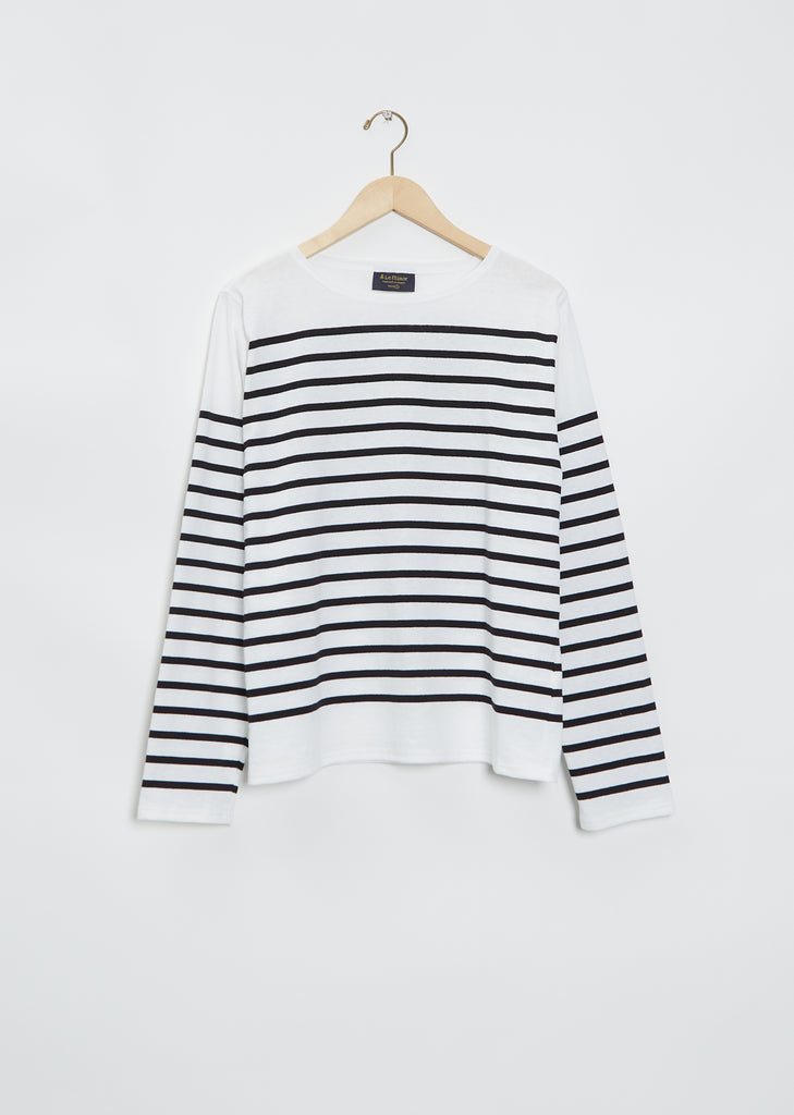 Striped Long Sleeve Knit — Noir Blanc