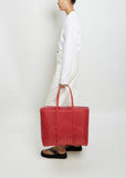 Large Basket Tote Bag — Strawberry