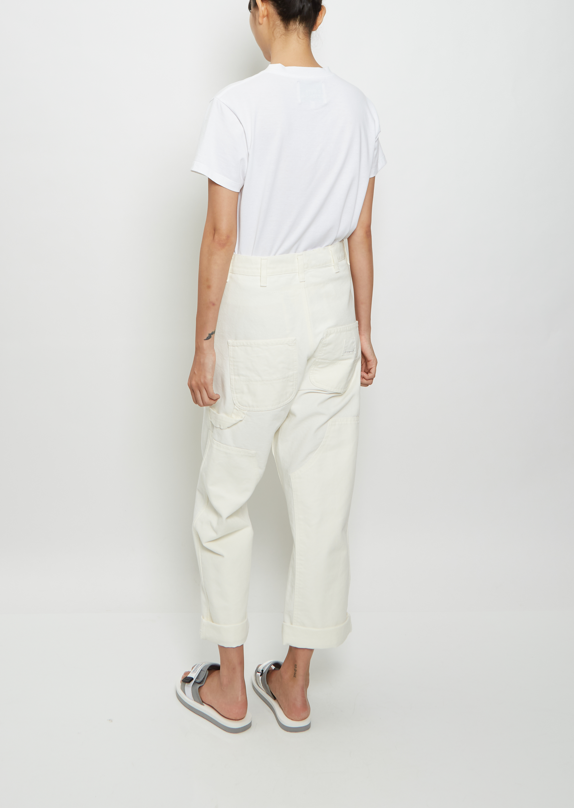 The Sculptor x Double Knee Pant — Wax – La Garçonne The Sculptor x Double Knee Pant — Wax – La Garçonne