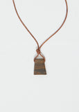 Tiger's Eye Pendant Cord Necklace