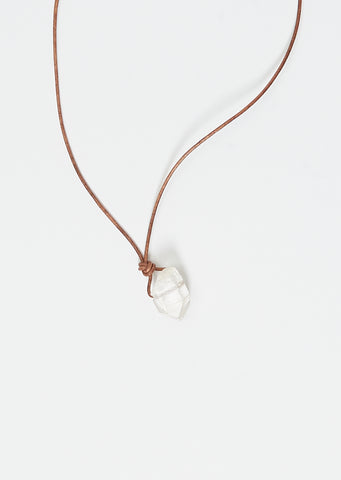 Small Rock Crystal Cord Necklace