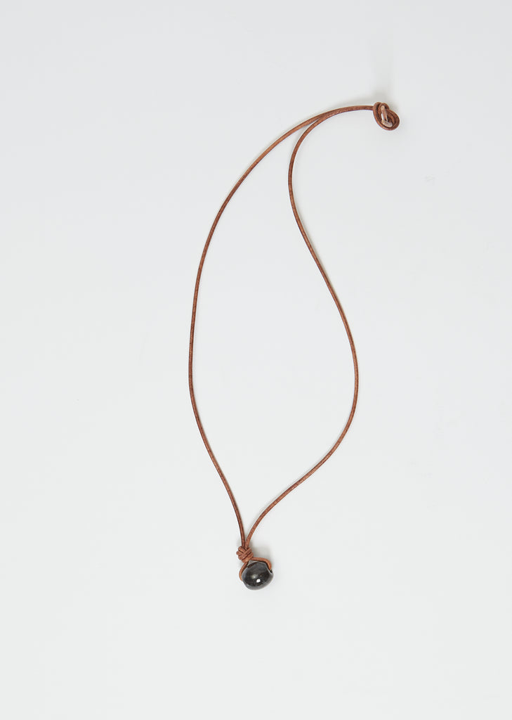 Black Jade Cord Necklace