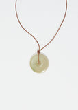 Burmese Jade Disk Cord Necklace
