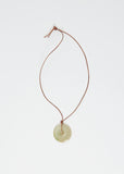 Burmese Jade Disk Cord Necklace