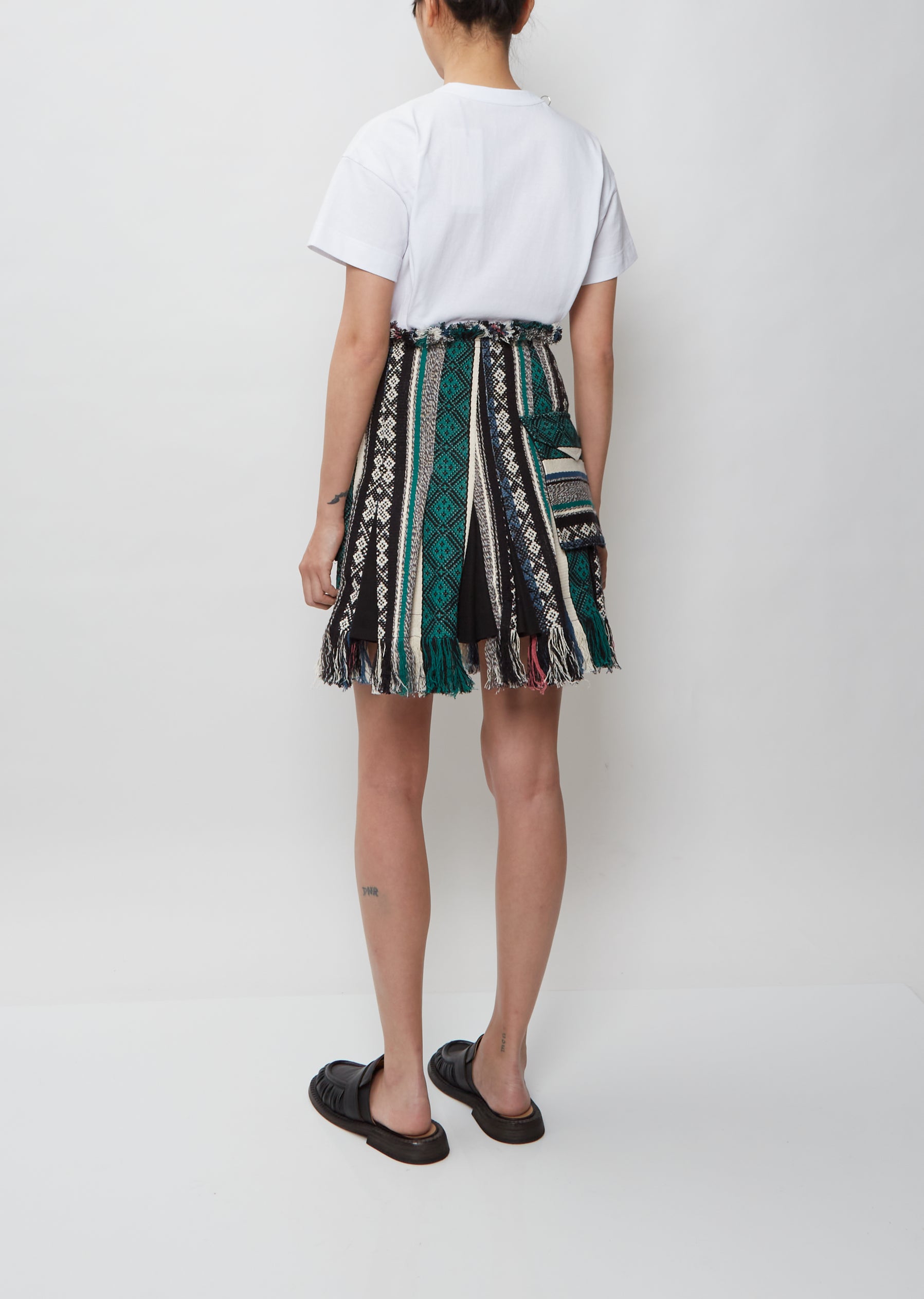 Ethnic Pattern Jacquard Trapeze Skirt | marketingparafotografos.com.br