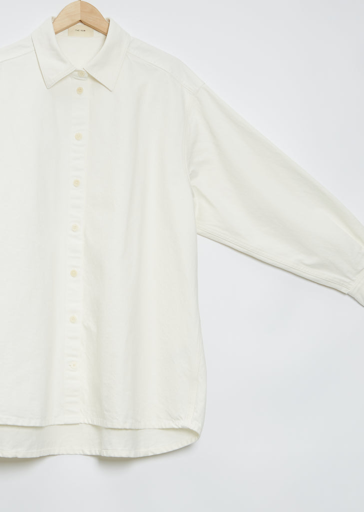 Denim Frannie Shirt — White