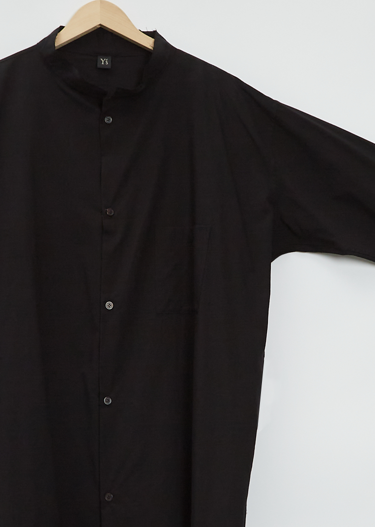 U-Pulled Black Collar Shirt Dress – La Garçonne U-Pulled Black Collar Shirt Dress – La Garçonne