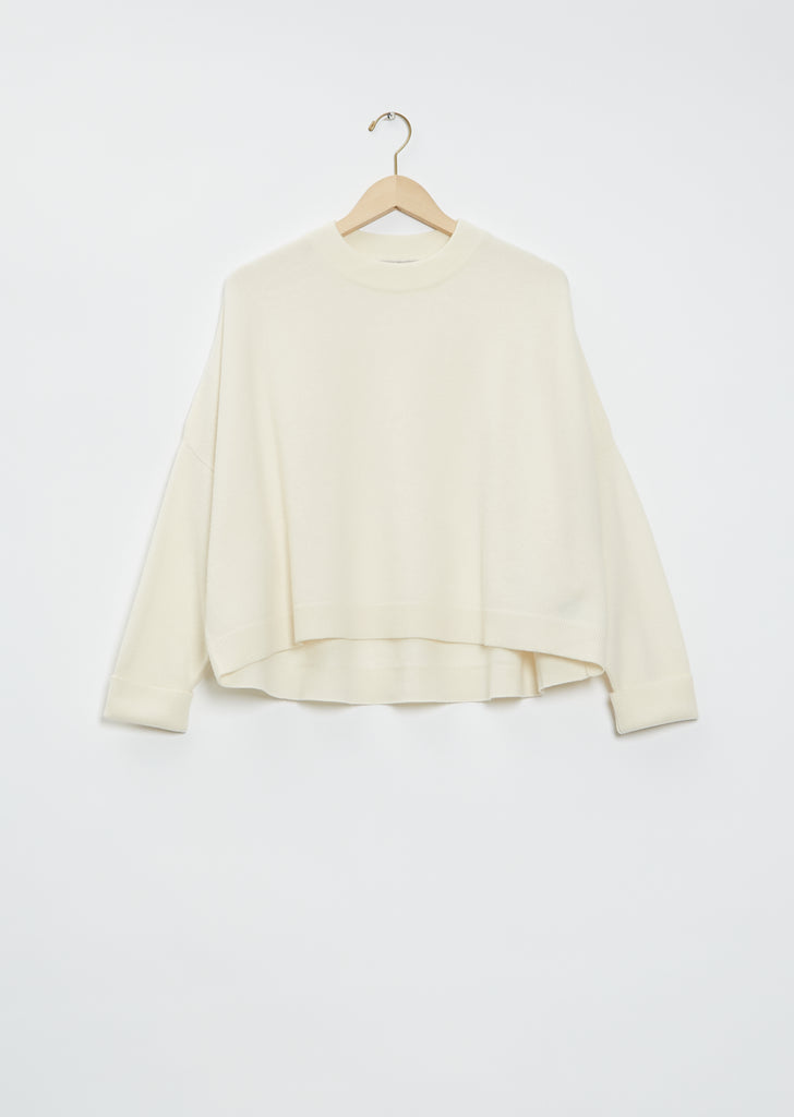 Chunky Cashmere Sweater — Snow