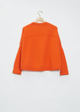 Chunky Cashmere Sweater — Tangerine
