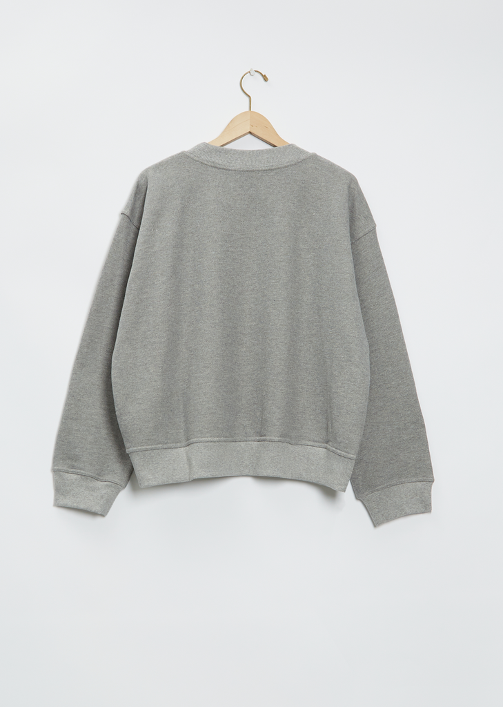 Toulouse Cotton Sweatshirt — Grey Melange