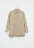 Oversized Button Down Shirt — Brown