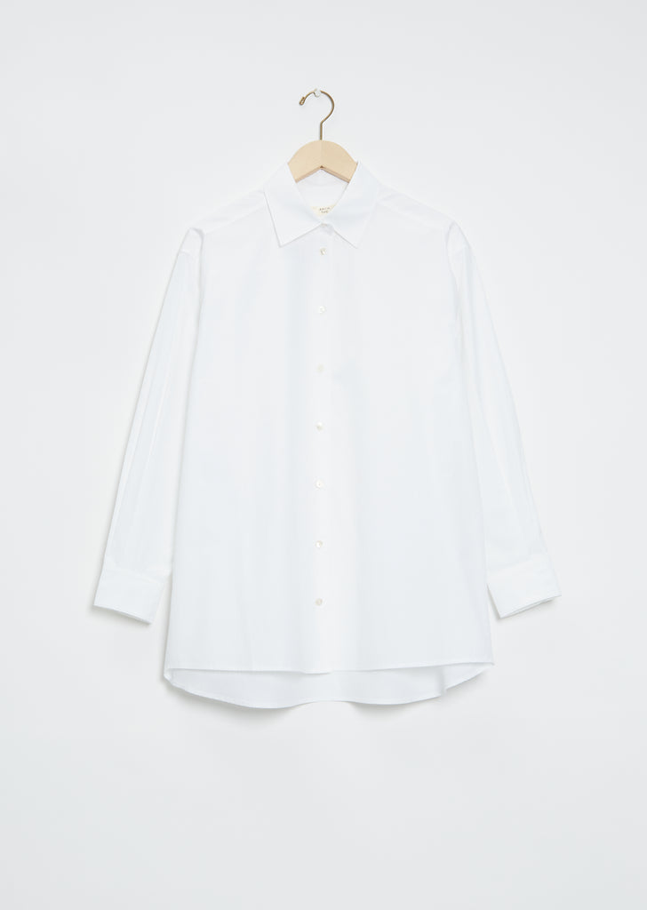 Oversized Button Down Shirt — White