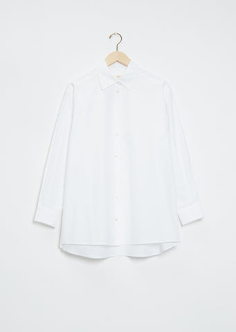 Oversized Button Down Shirt — White